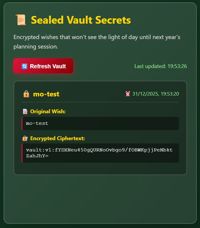 Flagvent 2025 - Day 13 - Sealed Secret mo-test