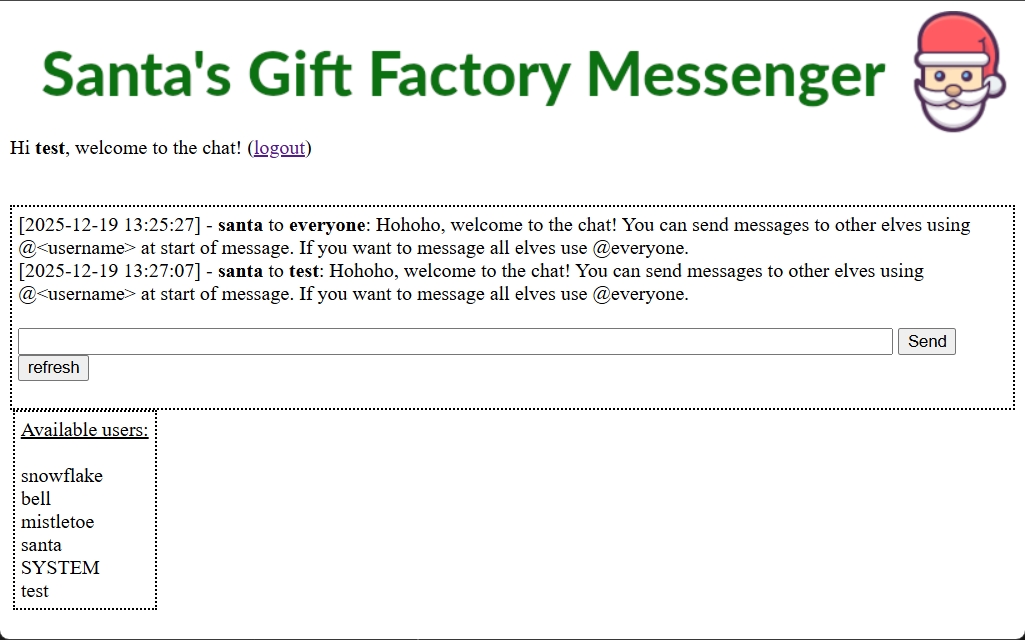 Flagvent 2025 - Day 18 - Chat App