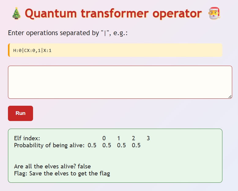 Flagvent 2025 - Day 9 - Quantum Transformer Operator Website