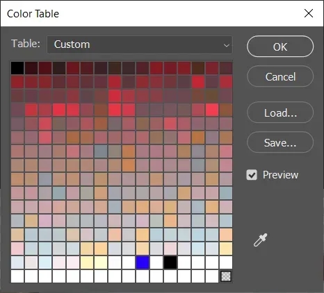 Hackvent 2024 - Day 1 - Photoshop GIF Colour Palette Before
