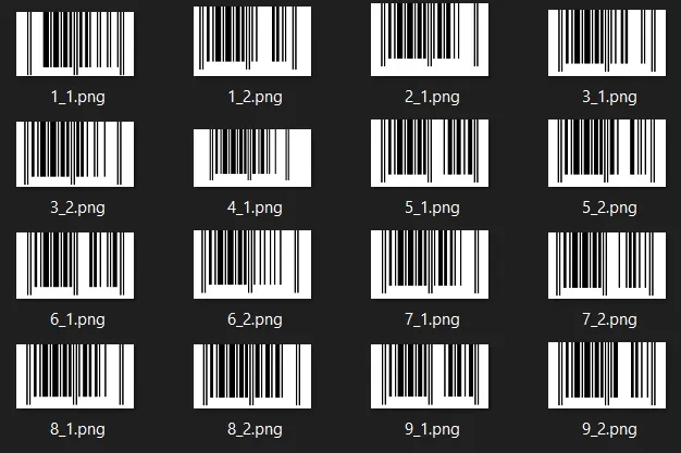 Hackvent 2024 - Day 2 - Pre-processing EAN8 barcodes