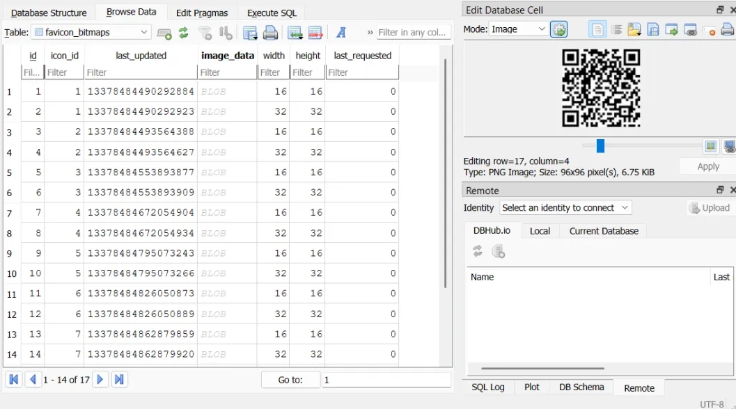 Hackvent 2024 - Hidden Hard - Favicon DB QR Code