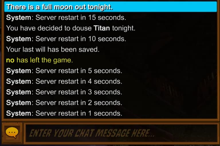 Town of Salem Server Restart