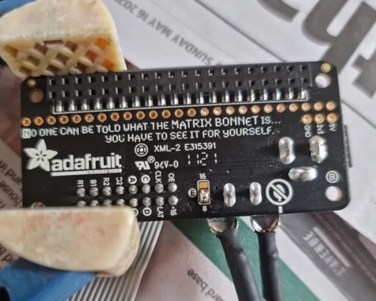 adafruit bonnet solder e pin