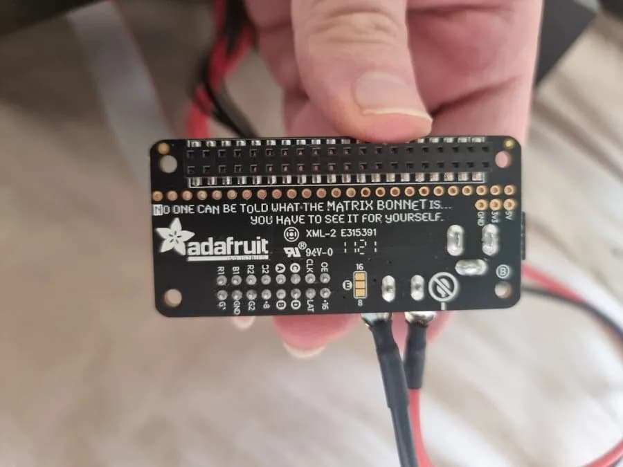 adafruit Matrix Bonnet for Raspberry Pi