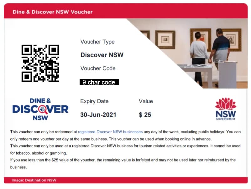 Discover NSW Voucher