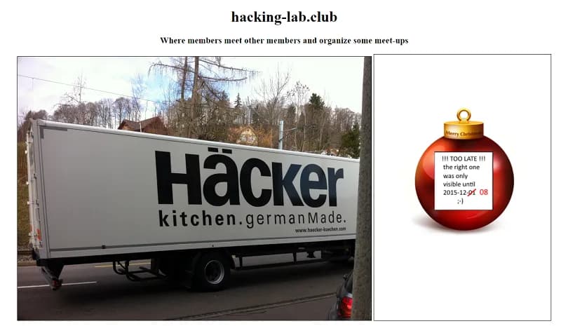 Hacking Lab Club Webpage