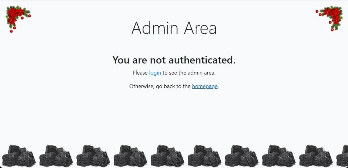 Hackvent 2024 - Day 10 - grimble.christmas Admin Page