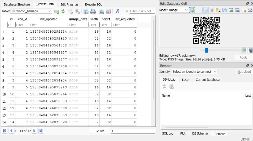 Hackvent 2024 - Hidden Hard - Favicon DB QR Code