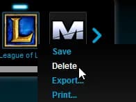 Deleting League of Legends profile