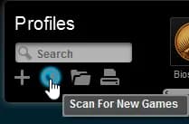 Logitech Gaming Software Scan for new Games