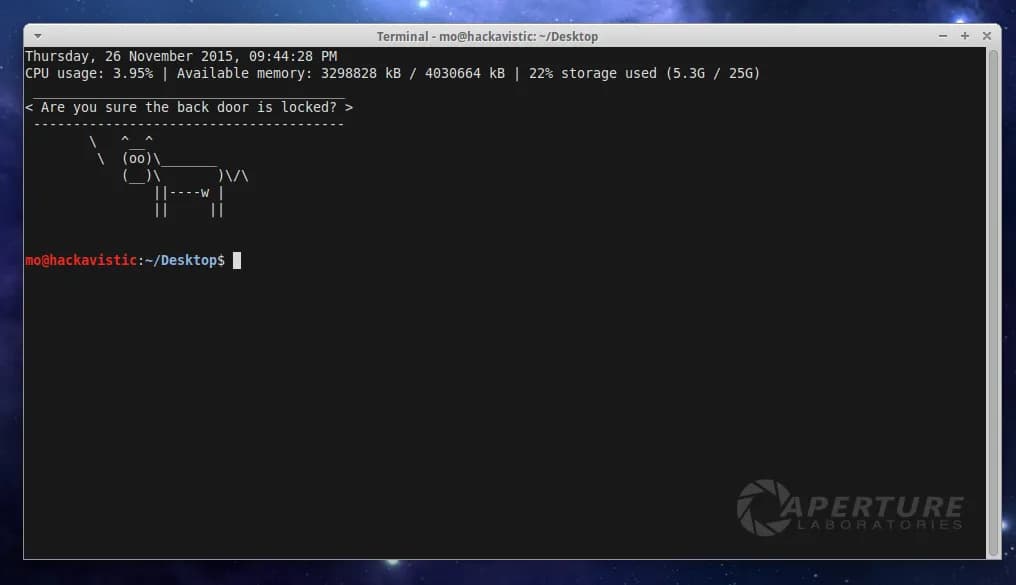 Mo Customized Linux Terminal