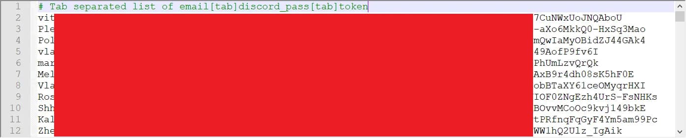 Notepad++ Discord Account List