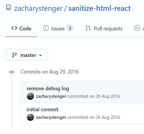 sanitize-html-react Github Repo