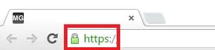 Secure HTTPs icon in browser URL bar