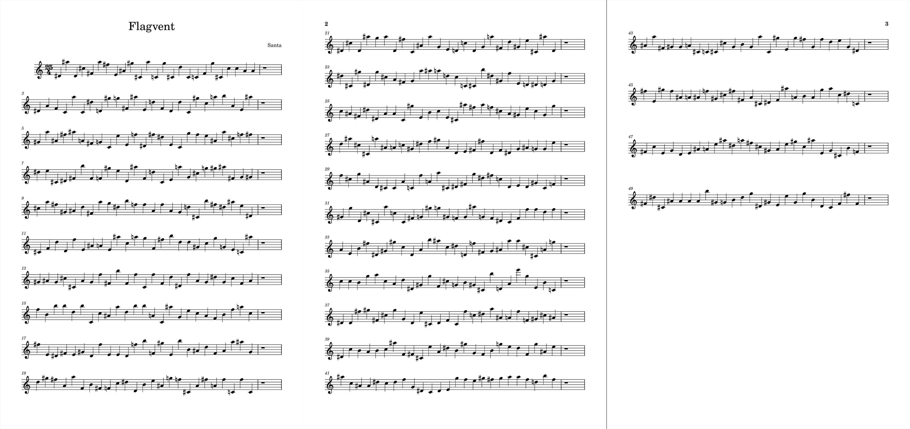 Flagvent 2025 - Day 23 - Music Sheet