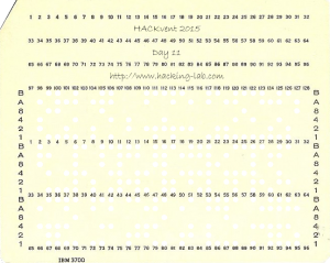HV15 Day 11 Punch Card