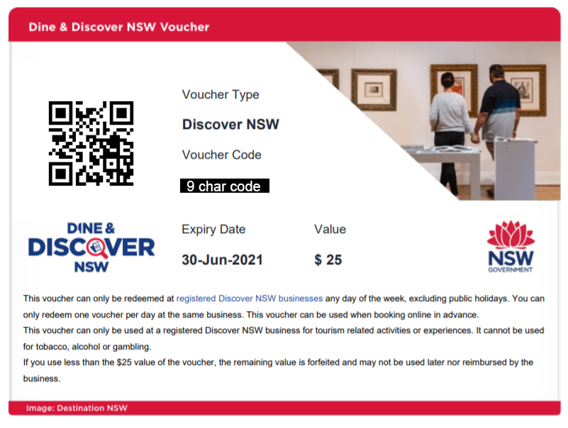 Discover NSW Voucher