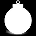 Grey Empty Christmas Ball